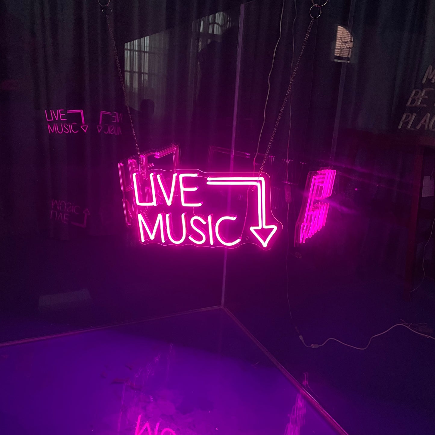 Live Music Neon Sign